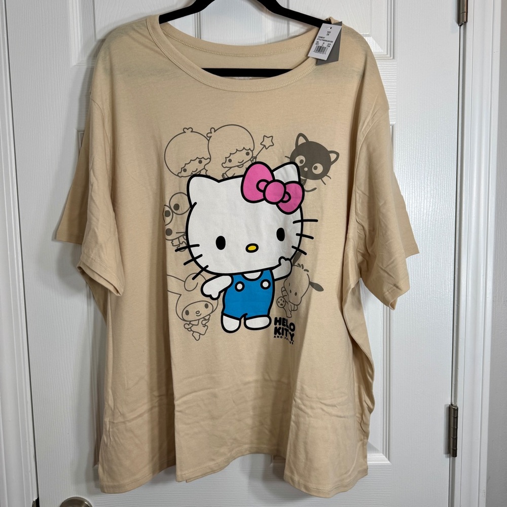 NWT. Sanrio Hello Kitty and Friends graphic t-shirt 3X.